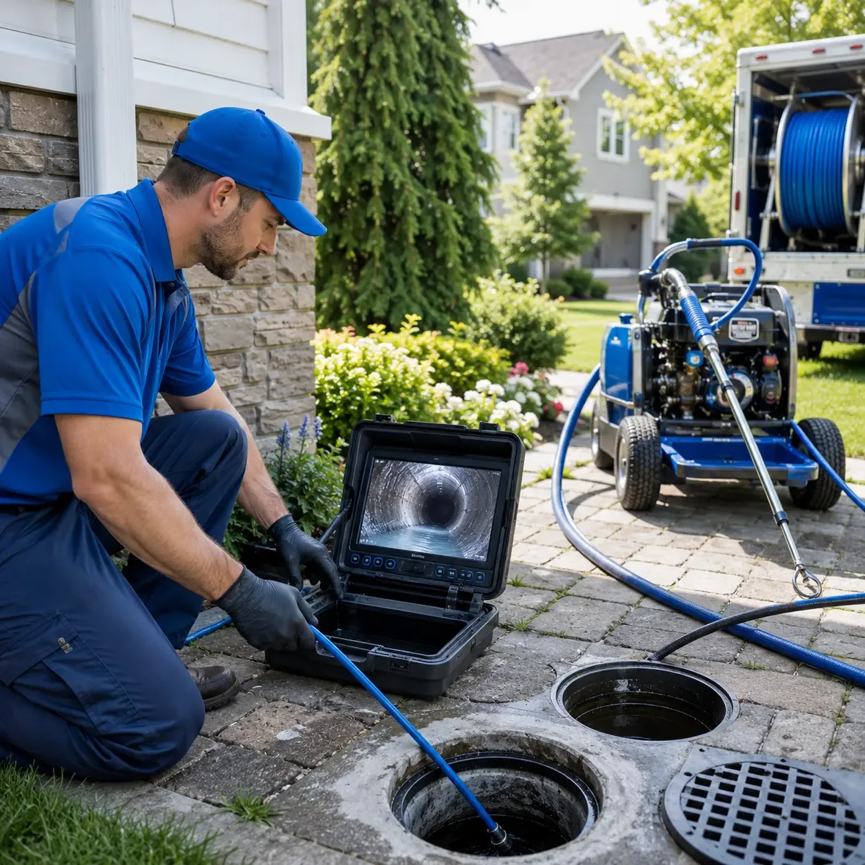 Outdoor drain cleaning professionals serving Lueders, TX